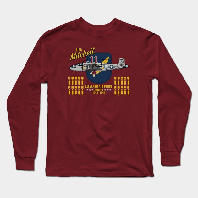 B-25 Mitchell Long Sleeve T-Shirt by TCP